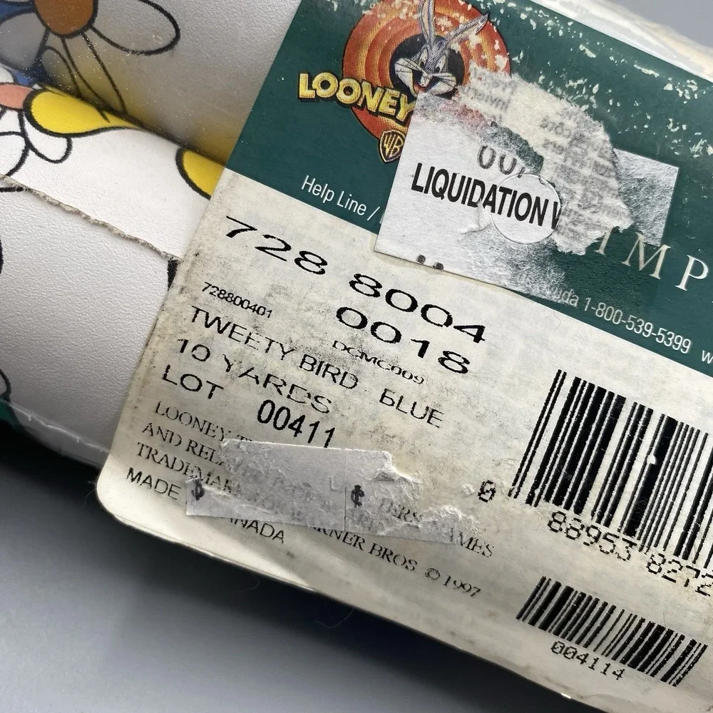 Looney Tunes Tweety Bird & Daisies Wallpaper Border Self Stick 10 Yards‎ 2 Rolls